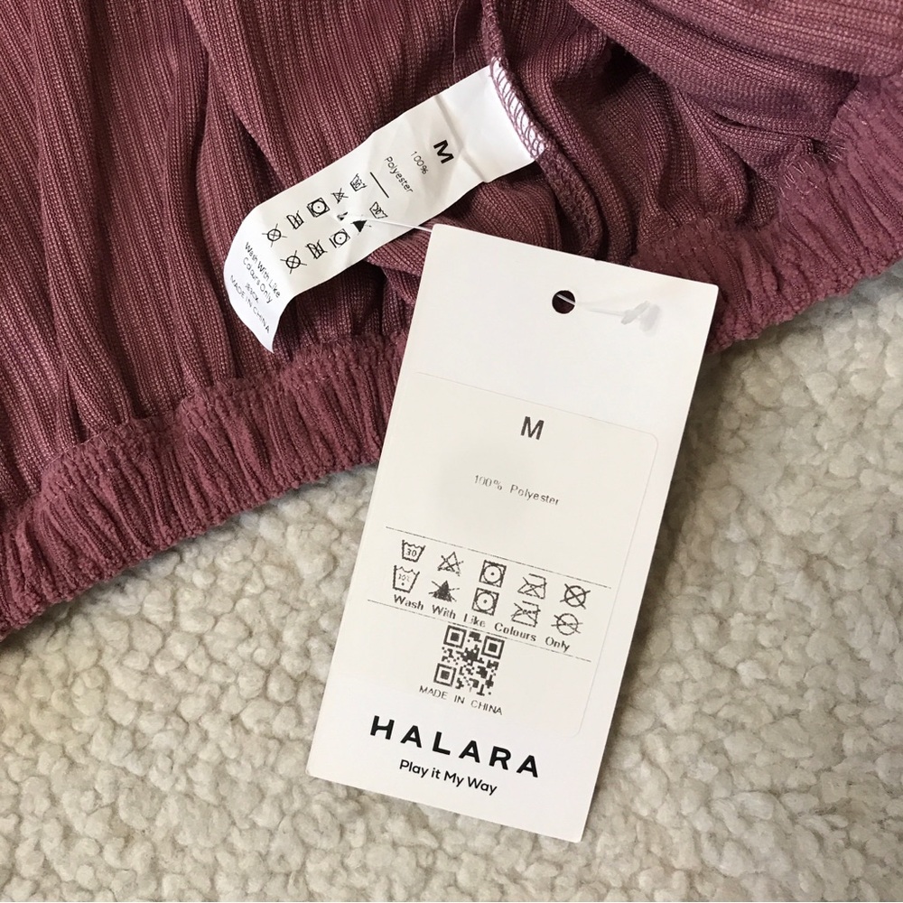 Halara Cropped Corduroy Jacket Deco Rose Pink Size M - Picture 6 of 13